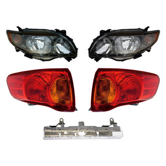 Dorman® - 5-Piece Kit (Driver and Passenger Side Headlights, Driver and Passenger Side Tail Lights, 3rd Brake Light)