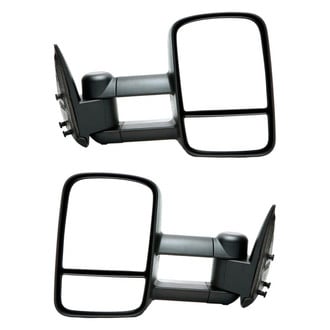 Dorman® - Driver and Passenger Side Manual Towing Mirror Set (Non-Heated, Foldaway)
