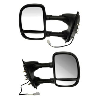 Dorman® - Driver and Passenger Side Power Towing Mirror Set (Non-Heated, Foldaway)
