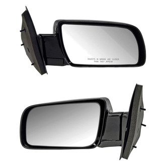 Dorman® - Driver and Passenger Side Manual View Mirror Set (Non-Heated, Foldaway)