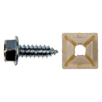 Dorman® - White / Zinc Clear License Plate Fasteners