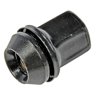 Dorman® - Black Cone Seat Flattop Capped Lug Nuts