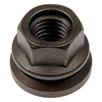 Dorman® - Black Oil Quench Flat Seat Flanged Lug Nuts