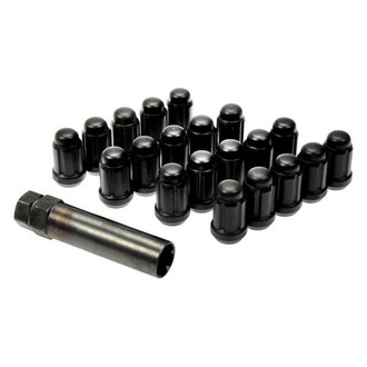 Dorman® - Matte Black Cone Seat Spline Drive Lug Wheel Installation Kit