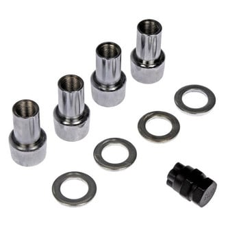 Dorman® - Chrome Shank Seat Duplex Wheel Locks
