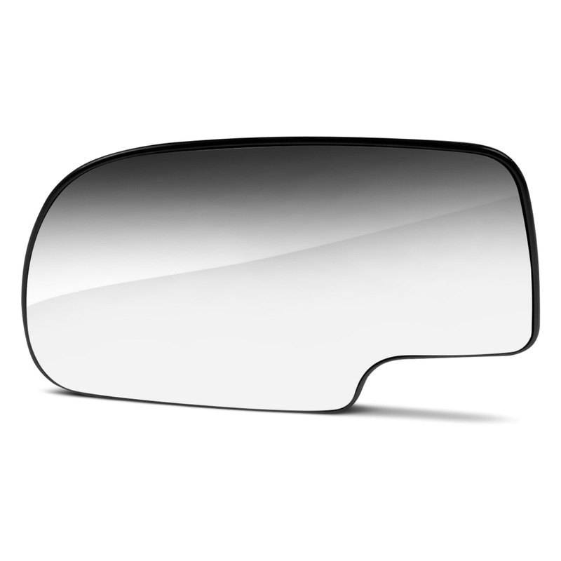 SQUARE SHAPE REPLACEMENT-MIRROR-GLASS +ADHESIVE PAD~MANUAL LEFT DRIVER SIDE