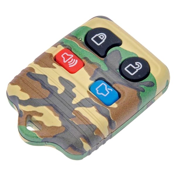 Dorman® - 3-Button Green Woodland Camo Replacement Keyless Entry Remote Transmitter Case with Panic Button