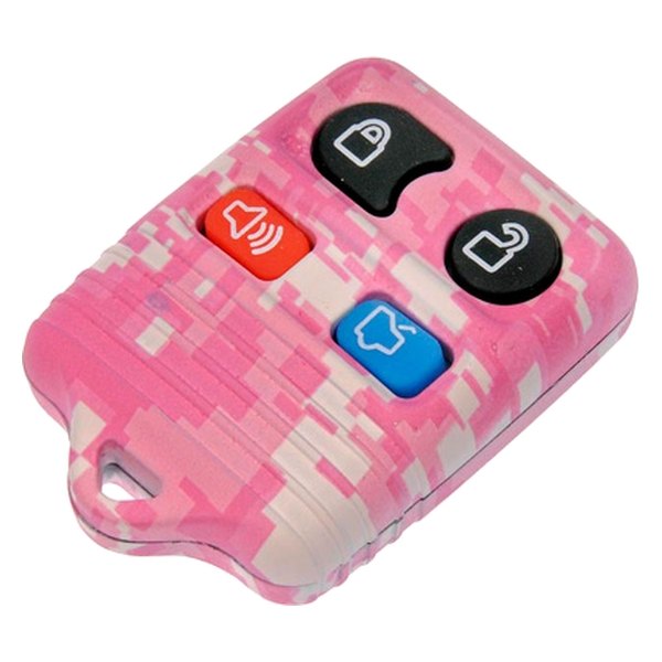 Dorman® - 3-Button Pink Digital Camo Replacement Keyless Entry Remote Transmitter Case with Panic Button