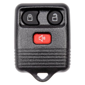 Dorman® - 2-Button Black Replacement Keyless Entry Remote Transmitter Case with Panic Button