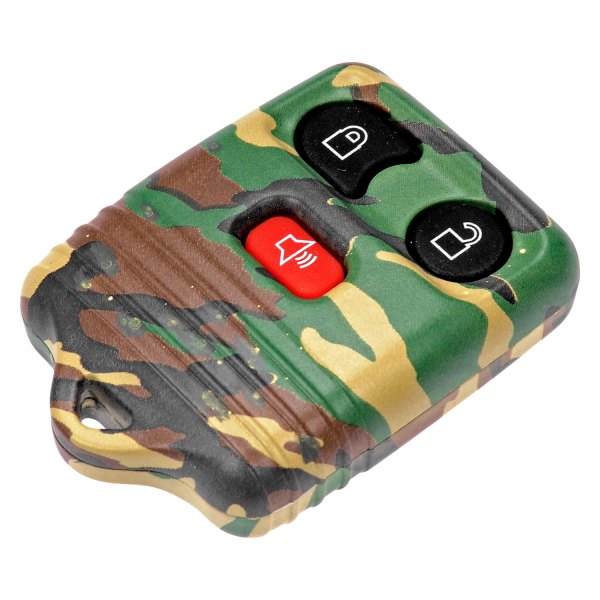 Dorman® - 2-Button Green Woodland Camo Replacement Keyless Entry Remote Transmitter Case with Panic Button