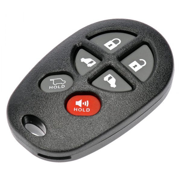 Dorman® - 5-Button Black Replacement Keyless Entry Remote Transmitter Case with Panic Button