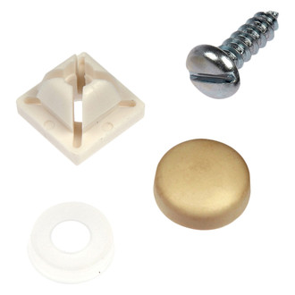 Dorman® - Gold / White/Zinc Clear License Plate Fasteners
