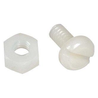 Dorman® - Black / White License Plate Fasteners