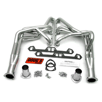 Doug's Headers® - 4-Tube Steel Metallic Ceramic Coated Long Tube Exhaust Headers