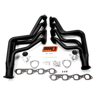 Doug's Headers® - 4-Tube Steel Hi-Temp Black Coated Long Tube Exhaust Headers
