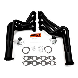 Doug's Headers® - 4-Tube Steel Hi-Temp Black Coated Long Tube Exhaust Headers