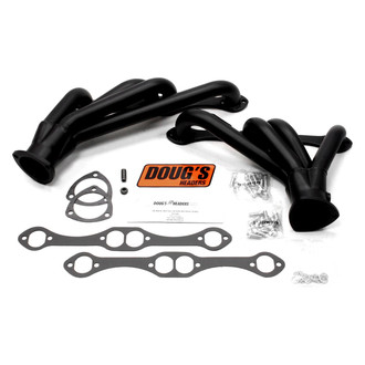 Doug's Headers® - 4-Tube Steel Hi-Temp Black Coated Short Tube Exhaust Headers