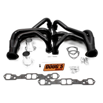 Doug's Headers® - 4-Tube Steel Hi-Temp Black Coated Long Tube Exhaust Headers