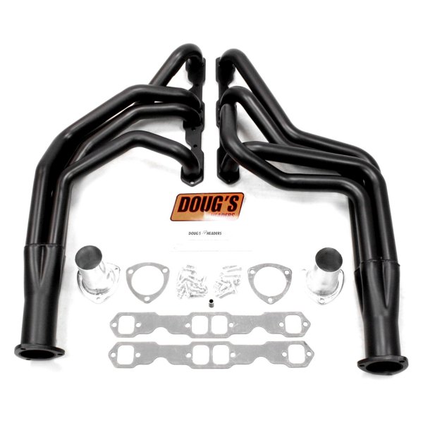 Doug's Headers® D353B 4Tube Steel HiTemp Black Coated Long Tube