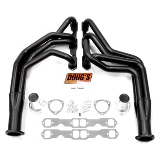 Doug's Headers® - 4-Tube Steel Hi-Temp Black Coated Long Tube Exhaust Headers