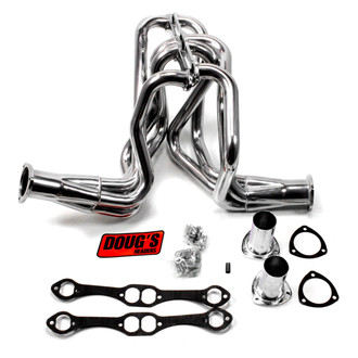 Doug's Headers® - 4-Tube Steel Metallic Ceramic Coated Long Tube Exhaust Headers