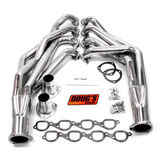 Doug's Headers® - 4-Tube Steel Metallic Ceramic Coated Long Tube Exhaust Headers