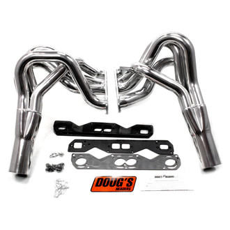 Doug's Headers® - 4-Tube Steel Metallic Ceramic Coated Long Tube Exhaust Headers