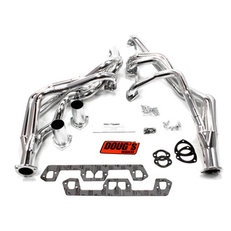 Doug's Headers® - 4-Tube Steel Metallic Ceramic Coated Long Tube Exhaust Headers