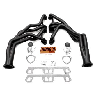 Doug's Headers® - 4-Tube Steel Hi-Temp Black Coated Long Tube Exhaust Headers