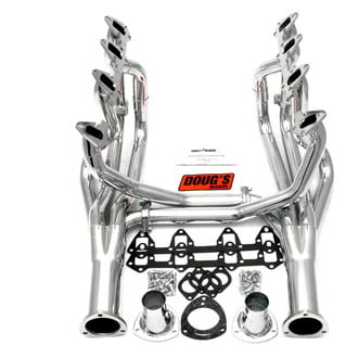 Doug's Headers® - 4-Tube Steel Metallic Ceramic Coated Long Tube Exhaust Headers