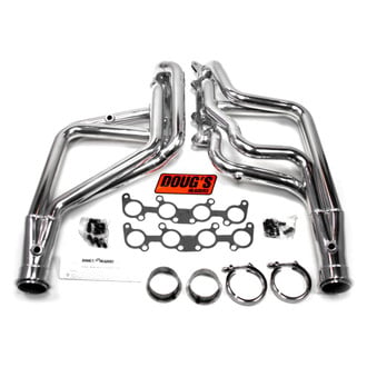Doug's Headers® - 4-Tube Steel Metallic Ceramic Coated Long Tube Exhaust Headers