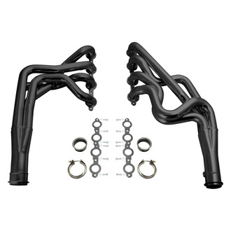 Doug's Headers® - 4-Tube Steel Hi-Temp Black Coated Long Tube Exhaust Headers