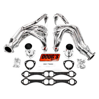 Doug's Headers® - 4-Tube Steel Metallic Ceramic Coated Short Tube Exhaust Headers