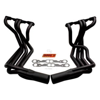 Doug's Headers® - 4-Tube Steel Hi-Temp Black Coated Long Tube Exhaust Headers