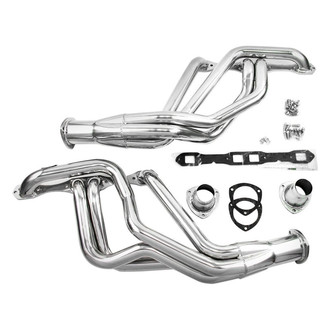 Doug's Headers® - 4-Tube Steel Metallic Ceramic Coated Long Tube Exhaust Headers