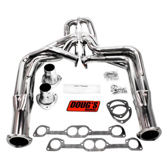 Doug's Headers® - 4-Tube Steel Metallic Ceramic Coated Long Tube Exhaust Headers