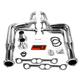 Doug's Headers® - 4-Tube Steel Metallic Ceramic Coated Long Tube Exhaust Headers
