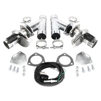 Doug's Headers® - Stainless Steel Dual Electric Exhaust Cut-Out (2.25" Diameter)