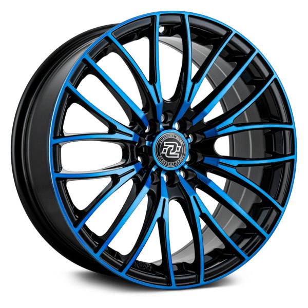 DRAG CONCEPTS® R-37 Wheels - Gloss Black with Blue Face Rims
