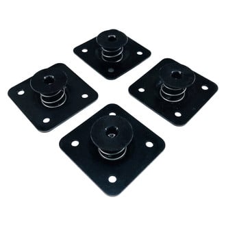 Drag Race Solutions® - Black Self Ejecting QTR Turn Fastener Doubler Plates