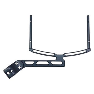 Drag Race Solutions® - Black Clamp On Roll Bar Dial Board Bracket