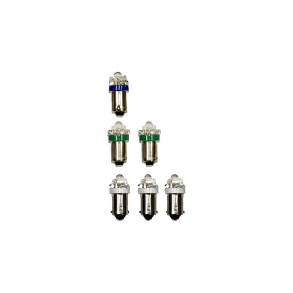 Scott Drake® - White/Green/Blue LED Instrument Cluster Bulb Kit