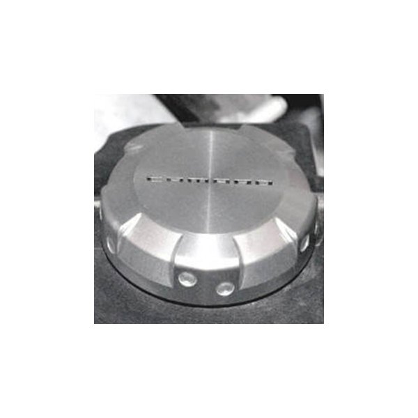 Drake Muscle Cars® - Clear Anodized Power Steering Reservoir Cap Cover with Cavamo Lettering