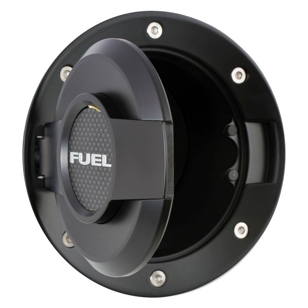 Drake Muscle Cars® - Non-Locking Black Fuel Door Assembly