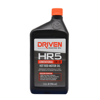 Driven Racing Oil® - HR5 Hot Rod SAE 10W-40 Conventional Motor Oil, 1 Quart