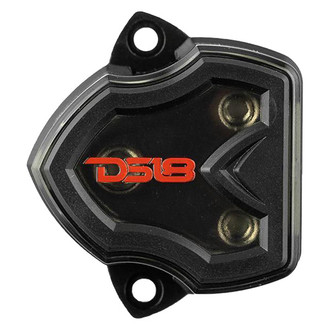 DS18® - Nickel Plated 3-Position Power & Ground Distribution Block (1 x 0/1 AWG In, 3 x 4 AWG Out)