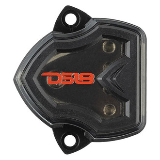 DS18® - Nickel Plated 4-Position Power & Ground Distribution Block (1 x 4 AWG In, 4 x 8 AWG Out)