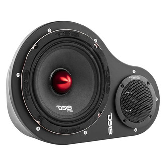 DS18® EN6P - Black Enclosures with 1 x 6.5" Speakers, 1 x Tweeter Cutouts
