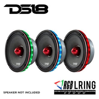 DS18® - Vision 15" Speaker and Subwoofers RGB LED Ring