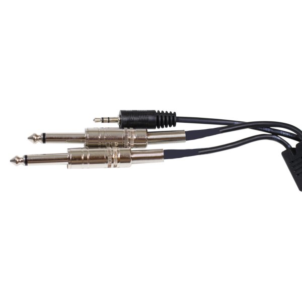 DS18® - 6' AUX 3.5" MP3 to Dual 1/4" Cable